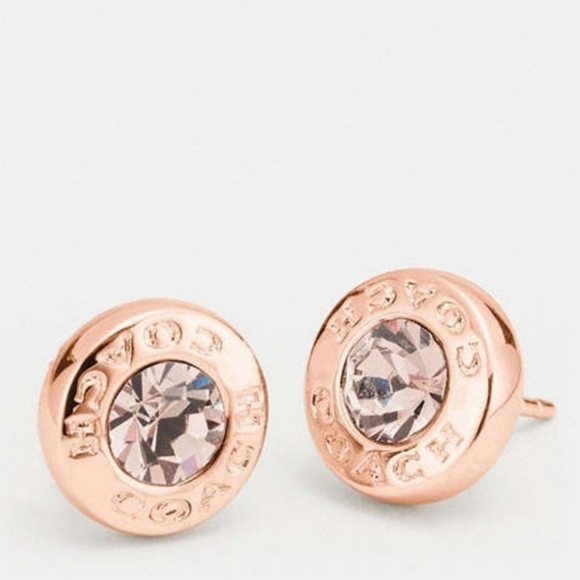 🔹️COACH 🔹️ Open Circle Stud Earrings - Picture 1 of 4
